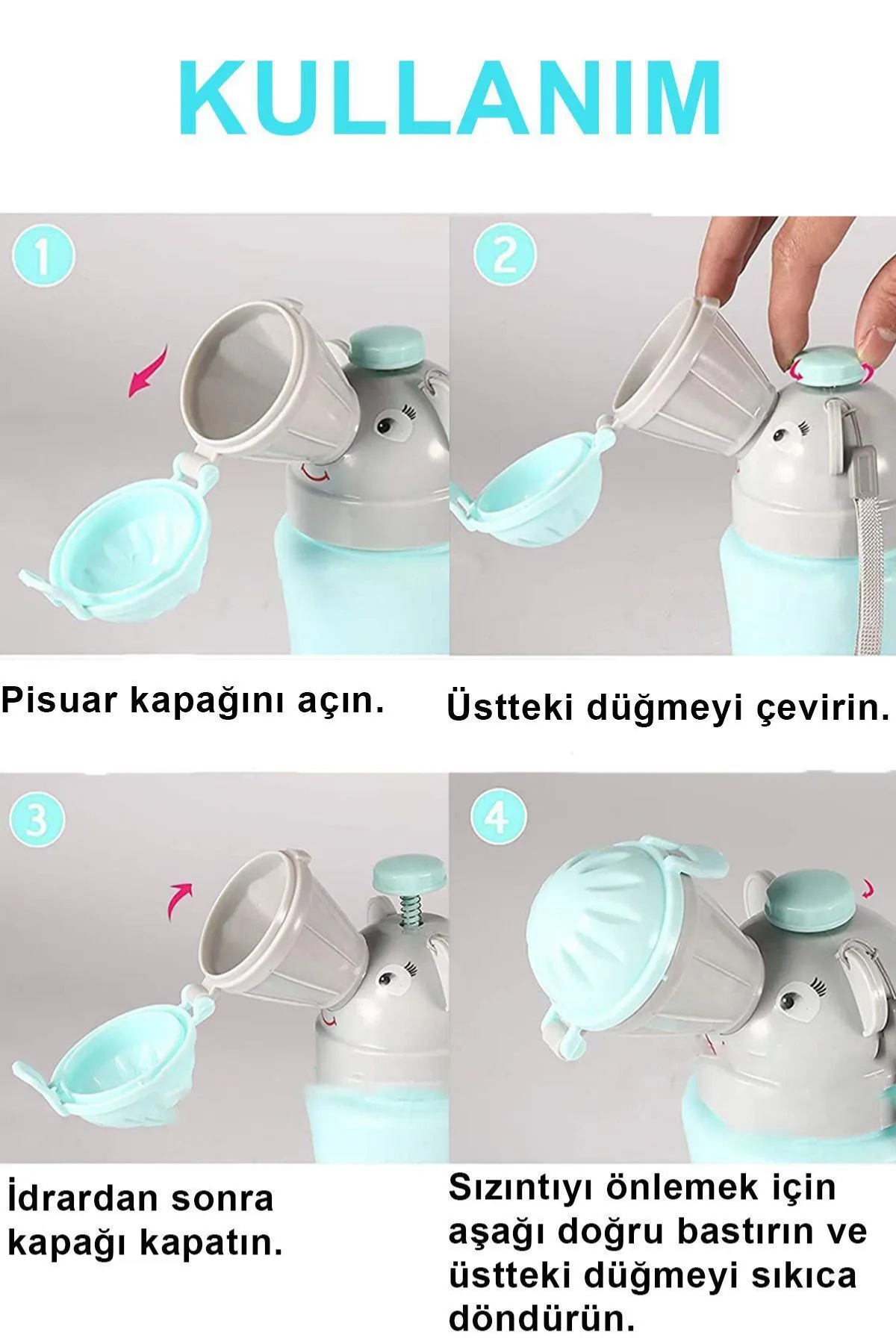 Trade Bazaar Taşınabilir Fincan Çocuk Bebek Pisuar Acil Tuvalet Çocuk Lazımlık İdrar Kutusu