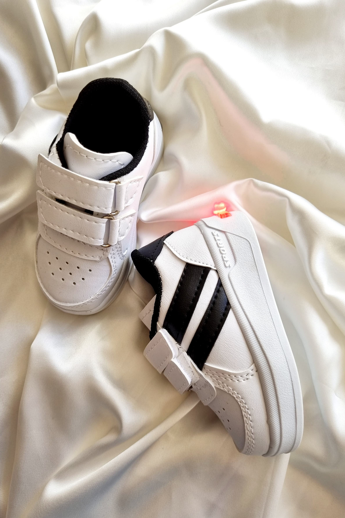 Unisex Işıklı Bebek Spor Hafif Taban Sneaker Ayakkabı Ilk Adım Ayakkabısı Bebek Ortopedik Ilk Adım Ayakkabısı Yeni Sezon Işıklı 