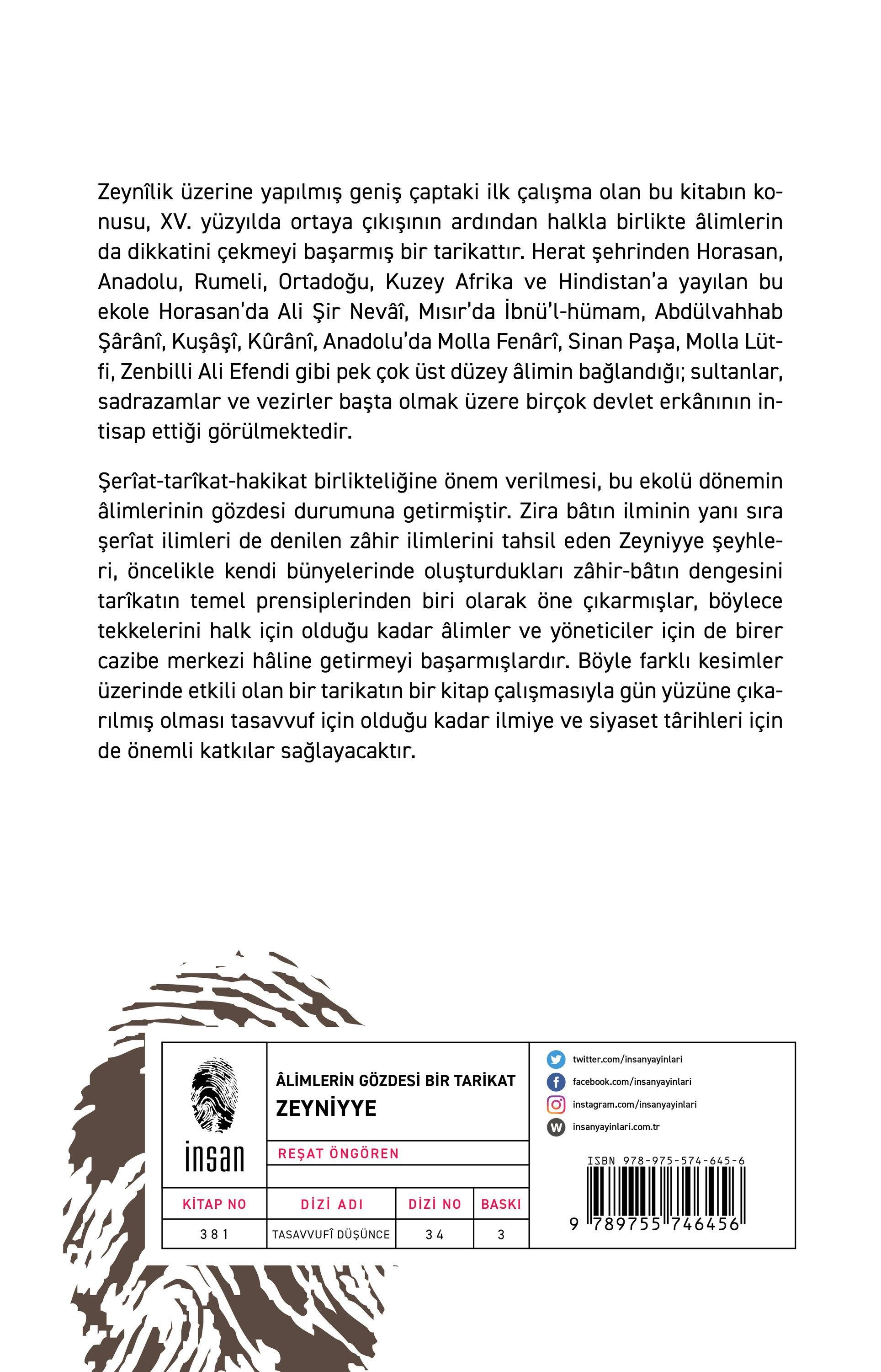 Alimlerin Gözdesi Bir Tarikat Zeyniyye