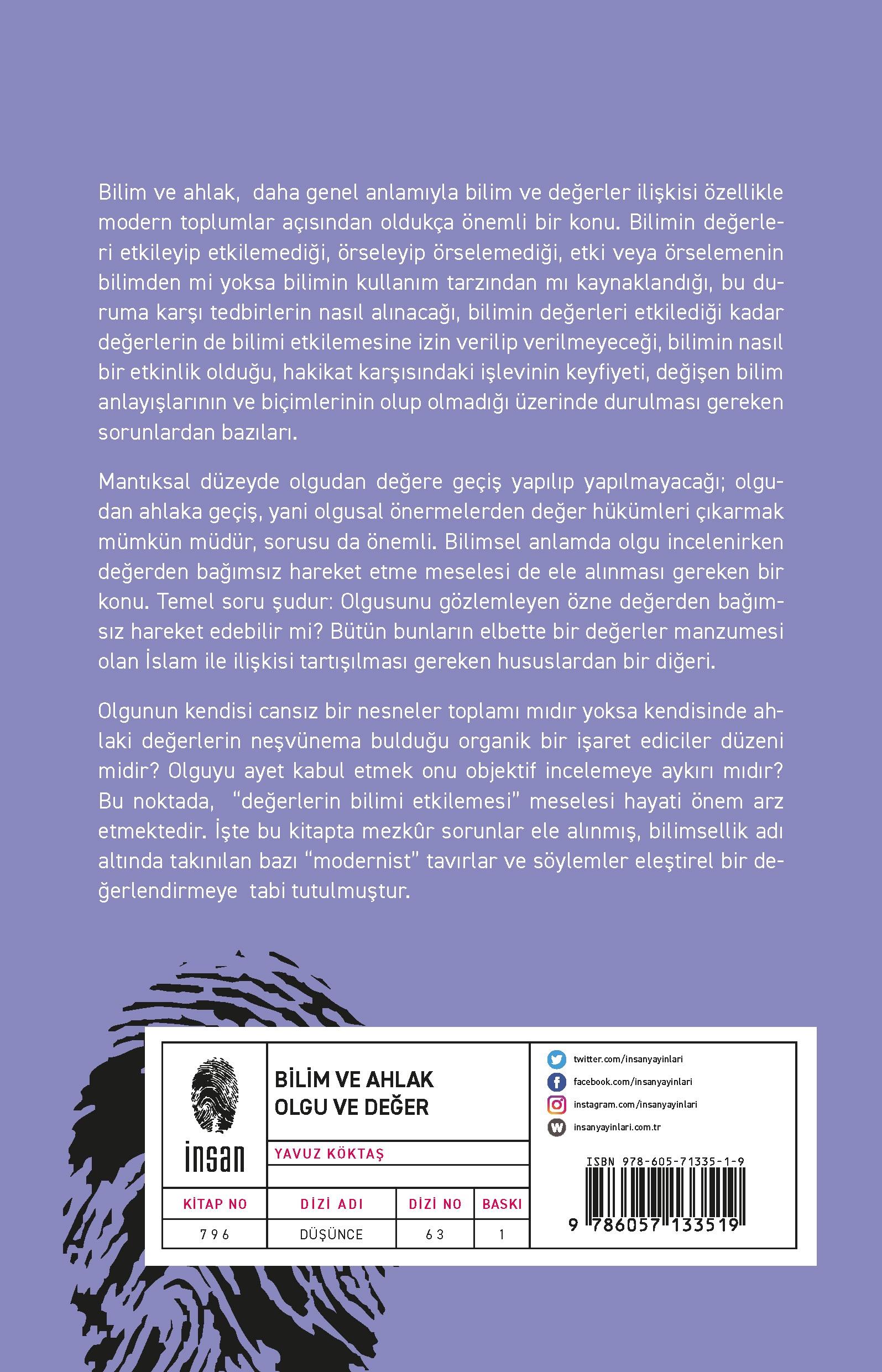 Bilim ve Ahlak & Olgu ve Değer