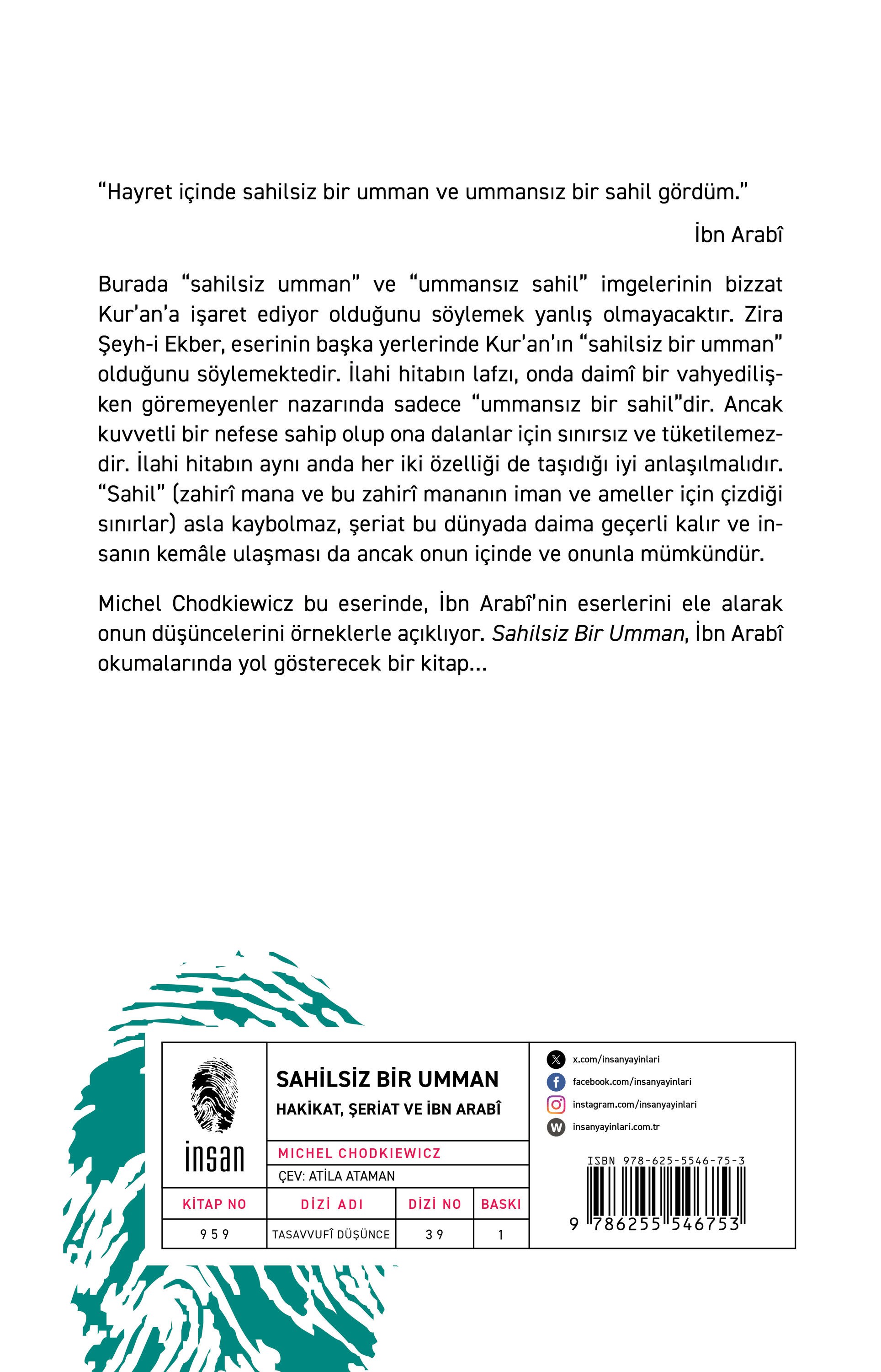 Sahilsiz Bir UmmanHakikat, Şeriat ve İbn Arabî / Sahilsiz Bir UmmanHakikat, Şeriat ve İbn Arabî