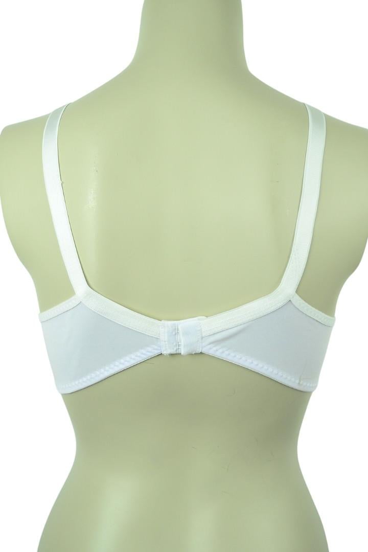 Balensiz Süngerli Toparlayıcı Dolgusuz Sütyen - Beyaz