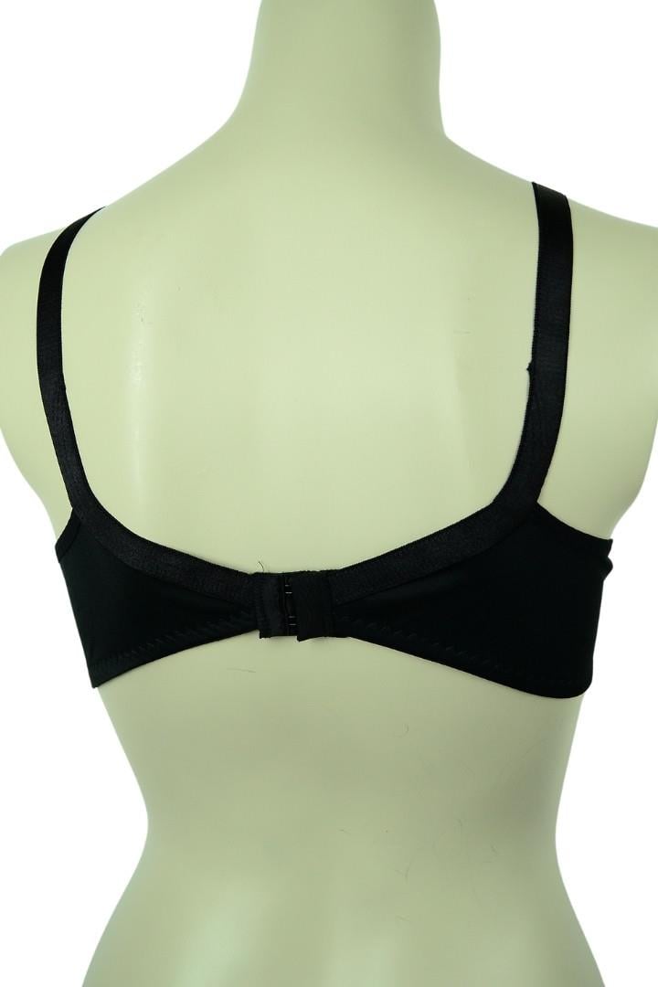 Balensiz Süngerli Toparlayıcı Dolgusuz Sütyen - Siyah