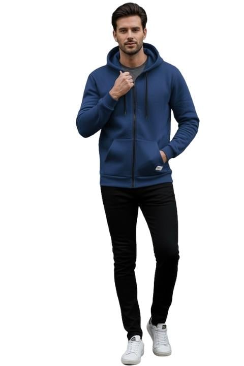 ERKEK 2 İPLİK KAPÜŞONLU-LACİVERT