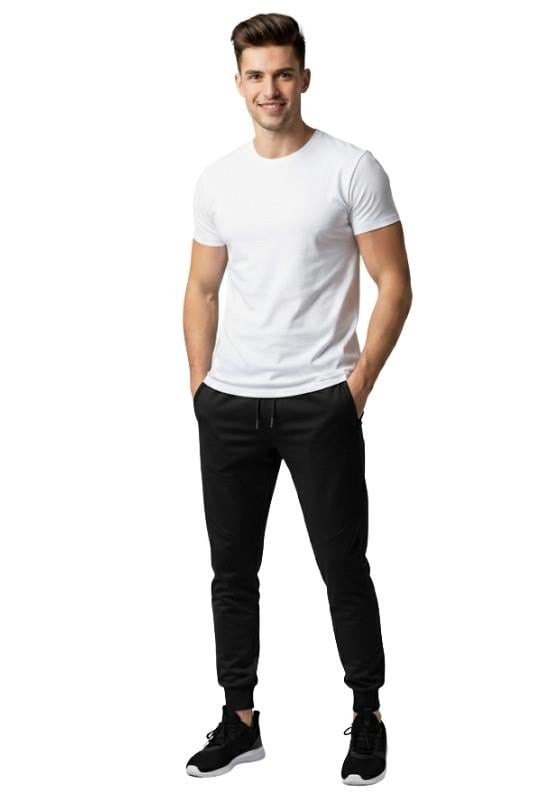 Erkek Dalgıç Eşofman Lastikli Tek Alt  -Siyah