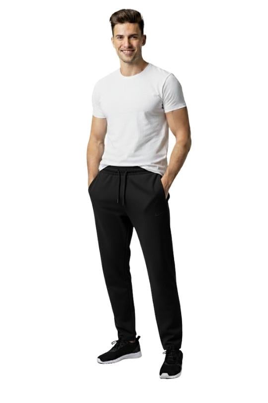 ERKEK EŞOFMAN DÜZ PAÇA TEK ALT -SİYAH