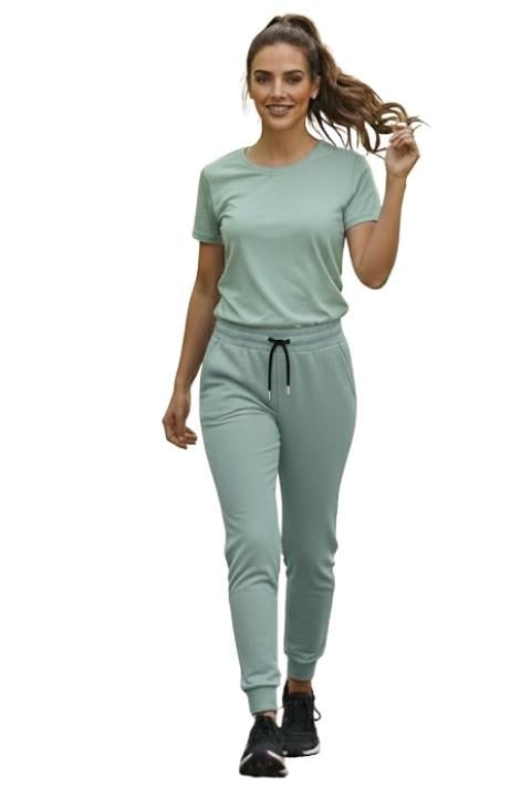 KADIN LASTİKLİ EŞOFMAN-SU YEŞİLİ