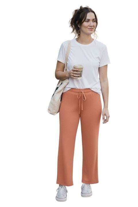 KADIN TORBA PANTOLON-GÜL RENGİ