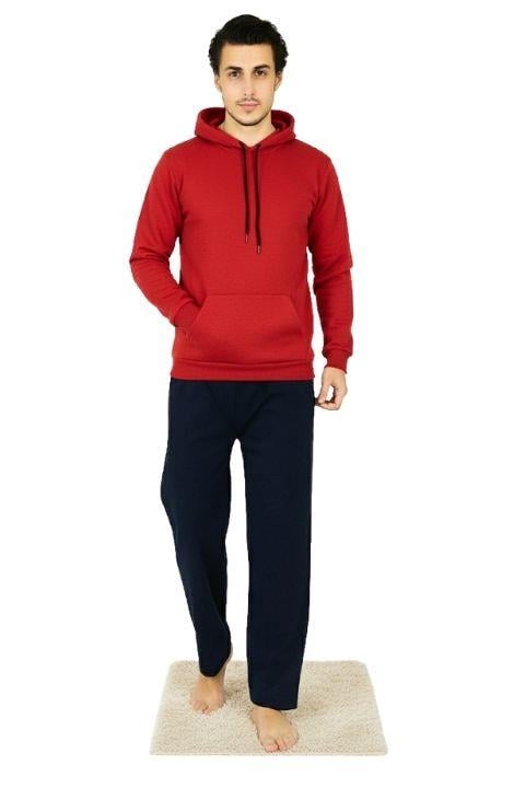 KAPŞONLU SWEAT- KIRMIZI