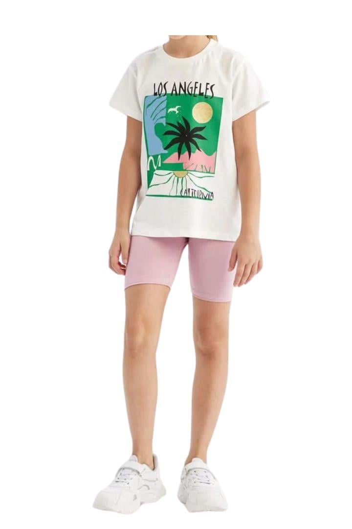 Kız Çocuk Dizüstü Tayt - Pembe