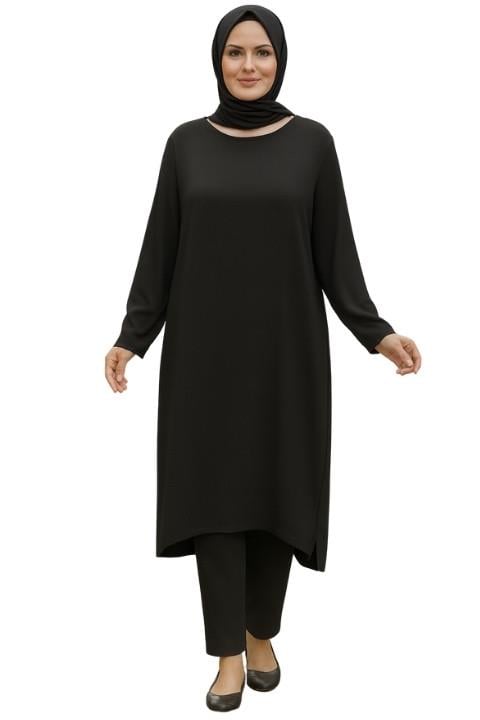 KRİSTAL TUNİK-SİYAH