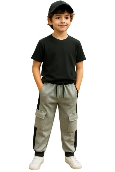 Paris Kids Erkek Çocuk Yan Garnili Çift Kargo Cep