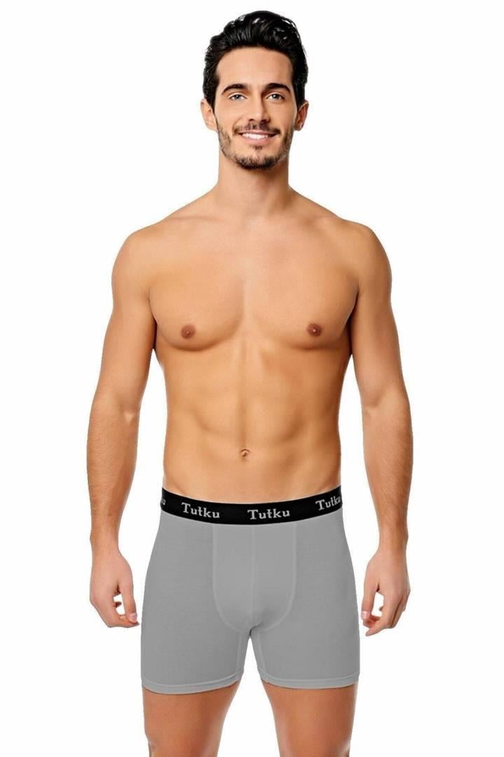 Tutku Erkek Elestan Spor Boxer - Gri
