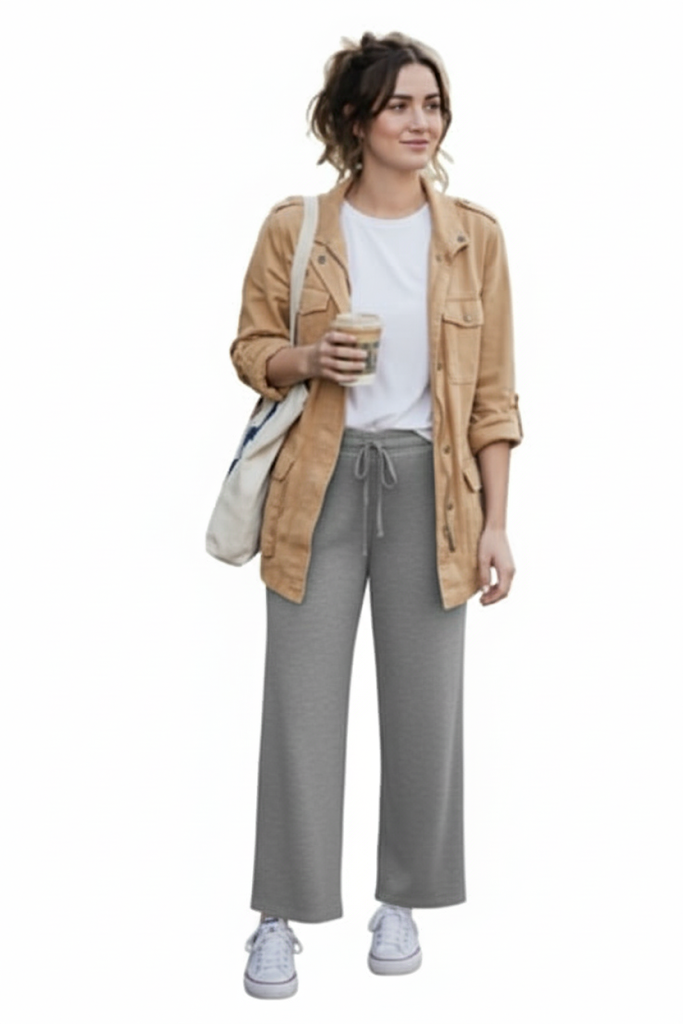 YIKAMALI KETEN PANTOLON-HAKİ