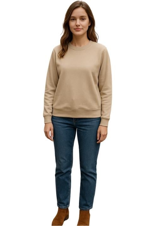 2 İPLİK ERKEK SWEAT - BEJ