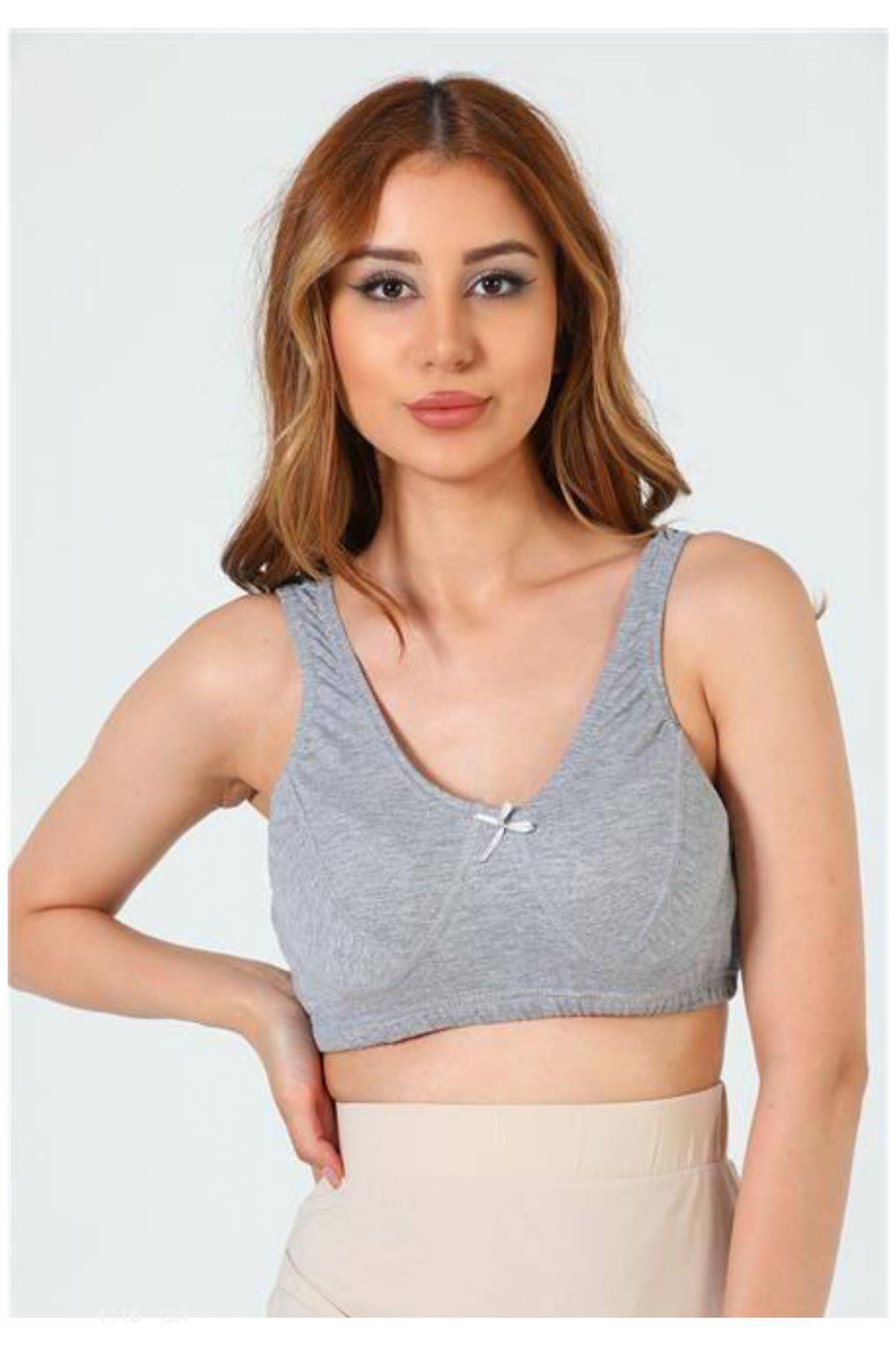 Büstiyer Yarım Atlet - Gri