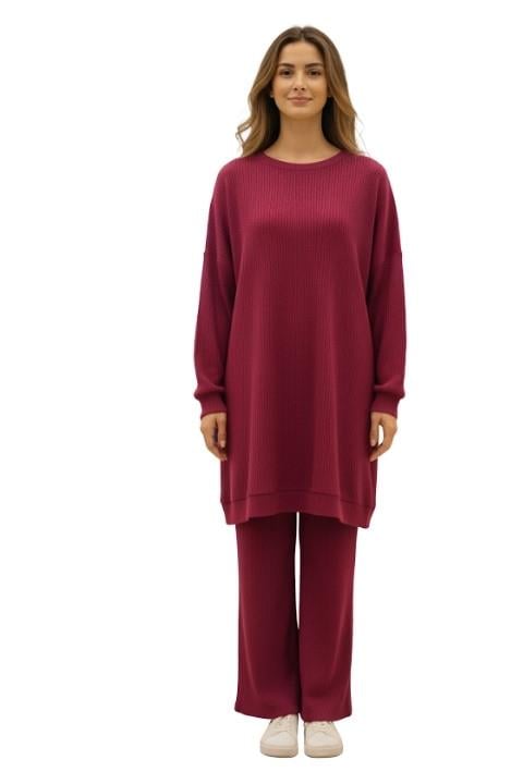 ÇİZGİLİ UZUNKOL KADIN TUNİK