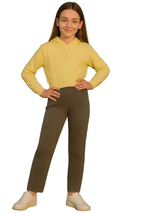 Çocuk Fitilli Pantolon - Koyu Gri