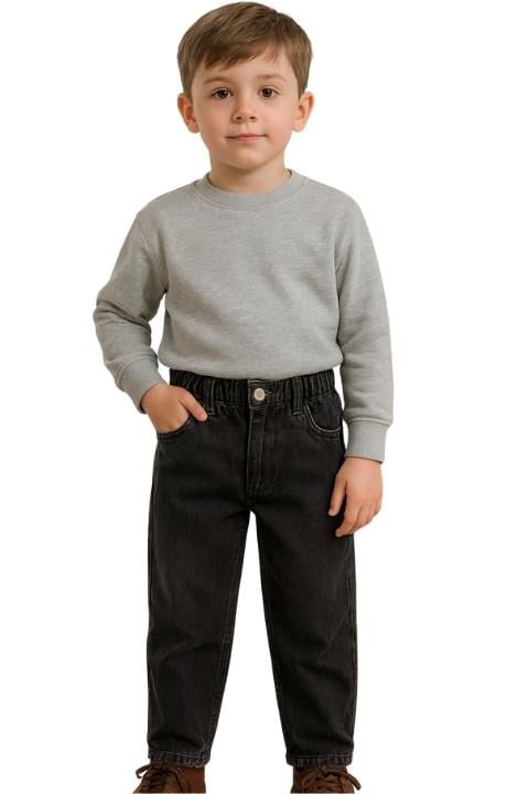 Erkek Çocuk Siyah Pantolon-Siyah