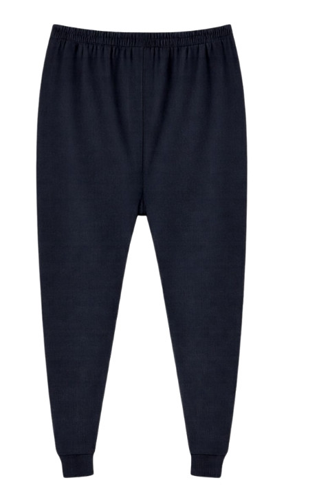 Erkek Manşetli İçlik Tayt - Siyah