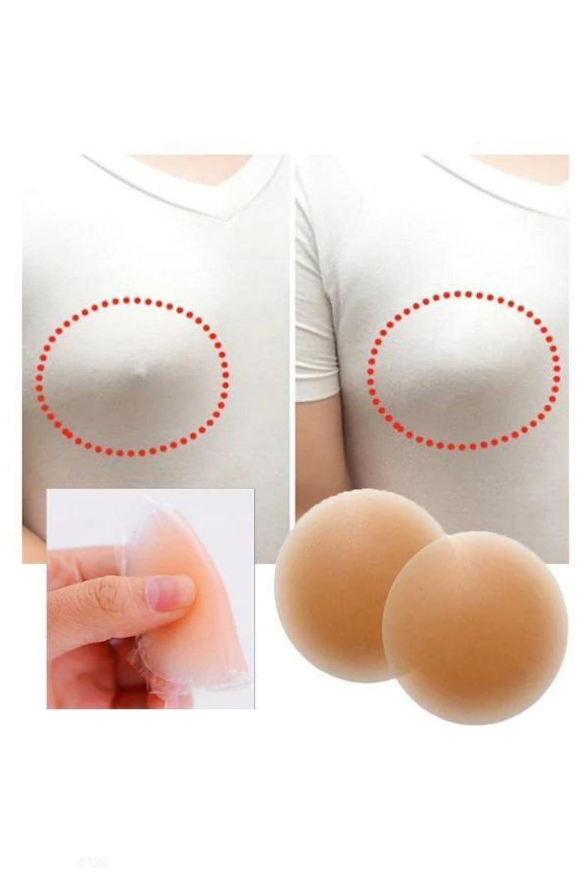 Göğüs Ucu Kapatan Silikon - Ten