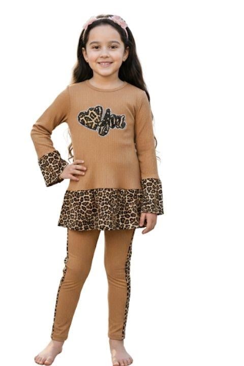 GÜLDUR KIZ ÇOCUK BURGU LEOPAR TAKIM