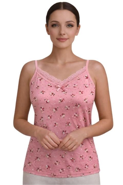 Jenika Kadın İp Askılı Empirme Atlet - Çiçek