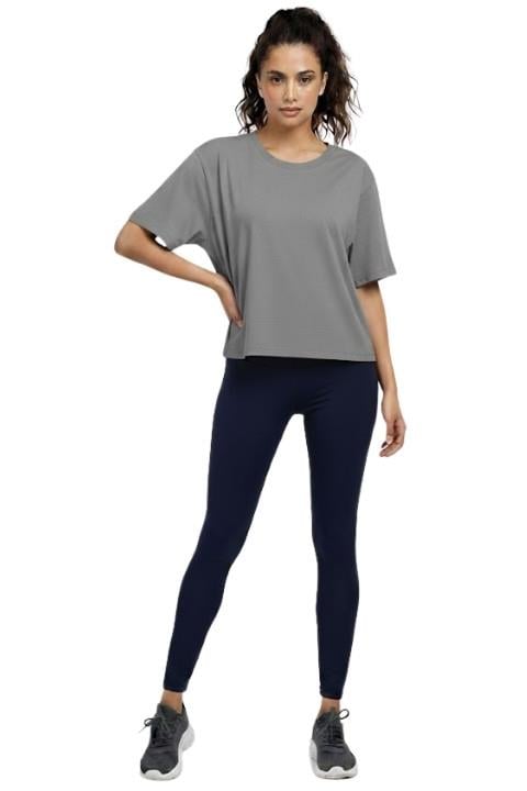 KADIN BİSİKLET YAKA T-SHİRT