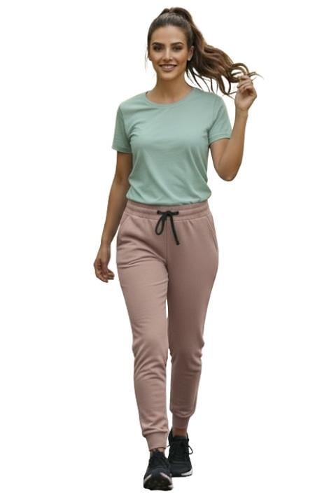 KADIN LASTİKLİ EŞOFMAN-GÜL KURUSU