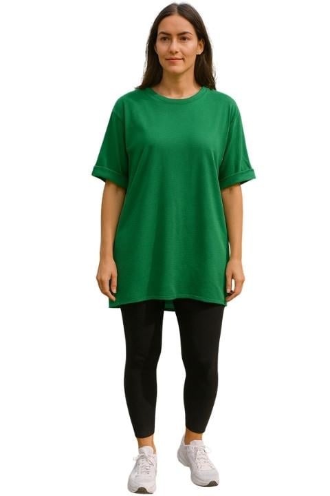 KADIN T-SHİRT-YEŞİL