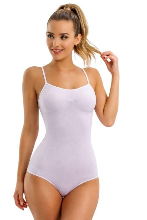 Layza Form 17500 Kadın Korseli Çıtçıtlı Badi - Beyaz