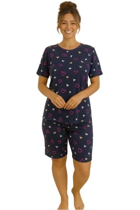 MİLAN KISA KOL KAPRİLİ PİJAMA TAKIMI