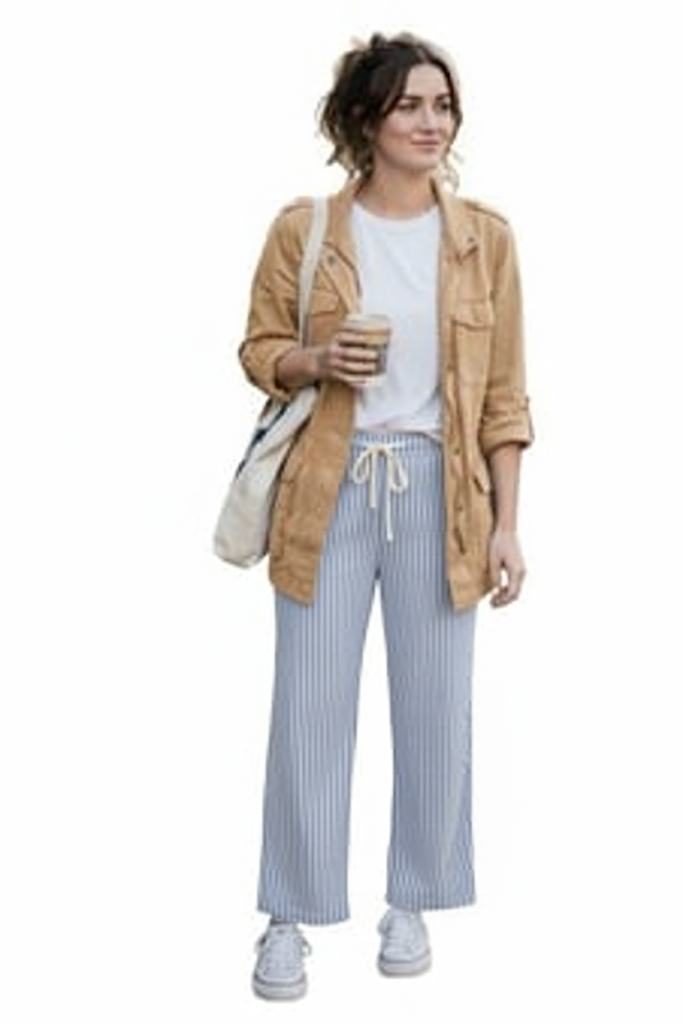 SU YOLU KADIN PANTOLON-MAVİ