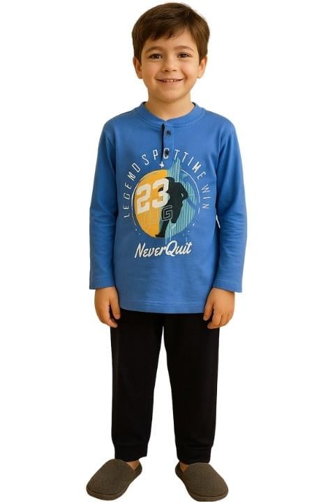 TARIK 3916 ERKEK ÇOCUK U KOL SÜPREM PİJAMA TAKIMI