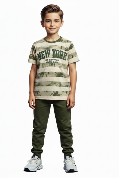TARIK ERKEK ÇOCUK NEWYORK BASKILI PİJAMA TAKIMI