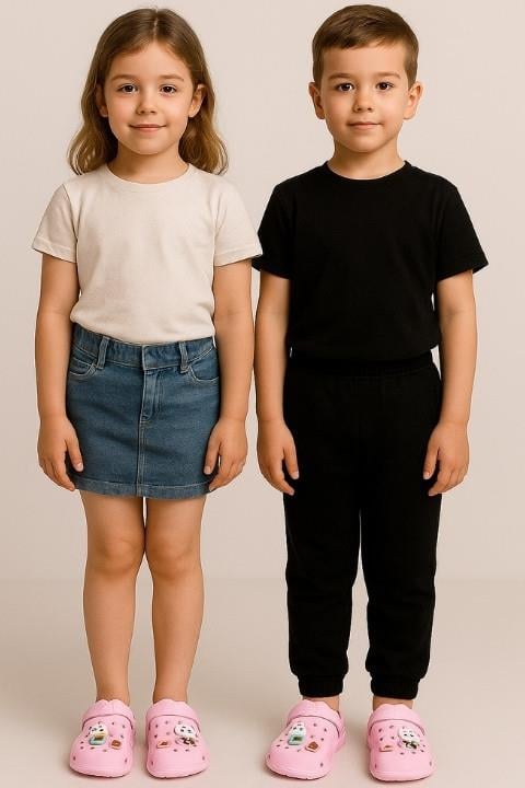 Unisex Twingo Emojili Terlik - Pembe