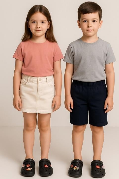 Unisex Twingo Emojili Terlik - Siyah