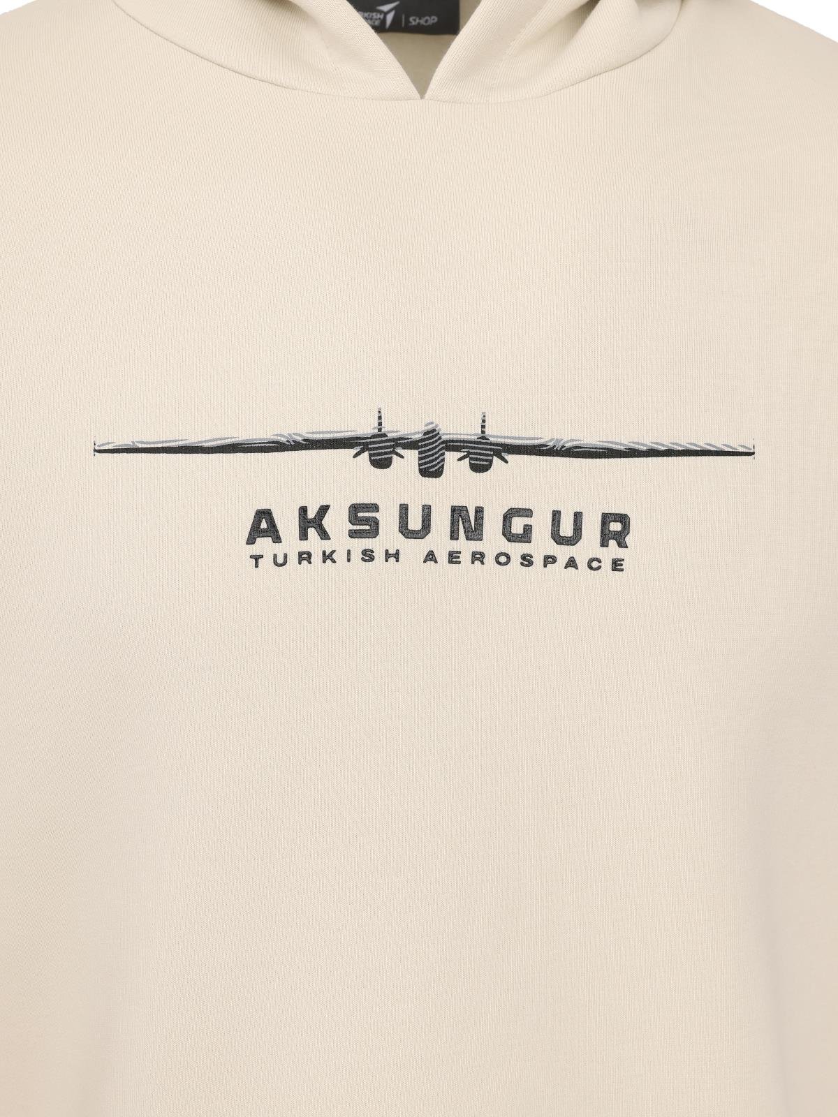 AKSUNGUR Tavizsiz Kapüşonlu Sweatshirt