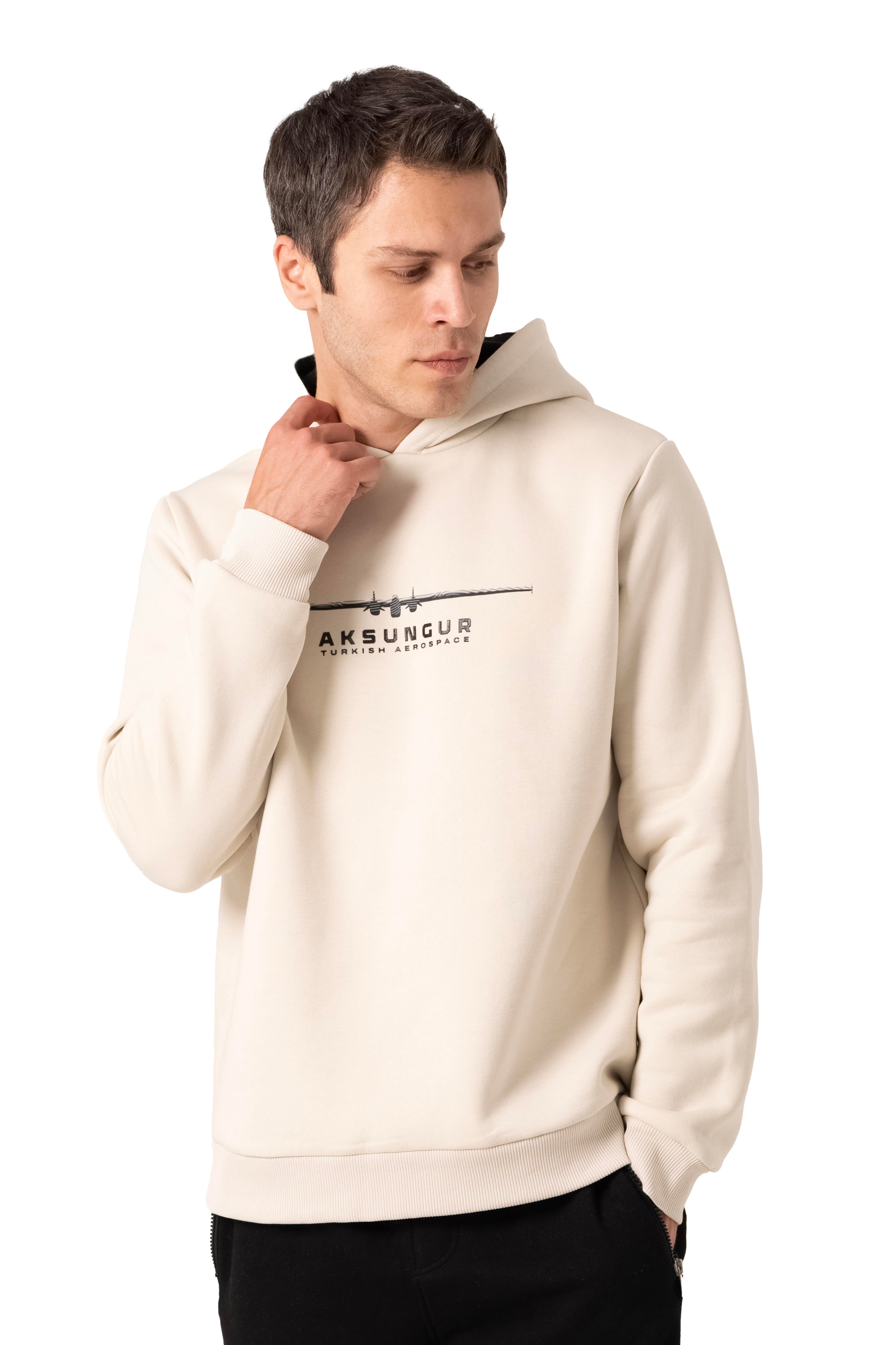 AKSUNGUR Tavizsiz Kapüşonlu Sweatshirt
