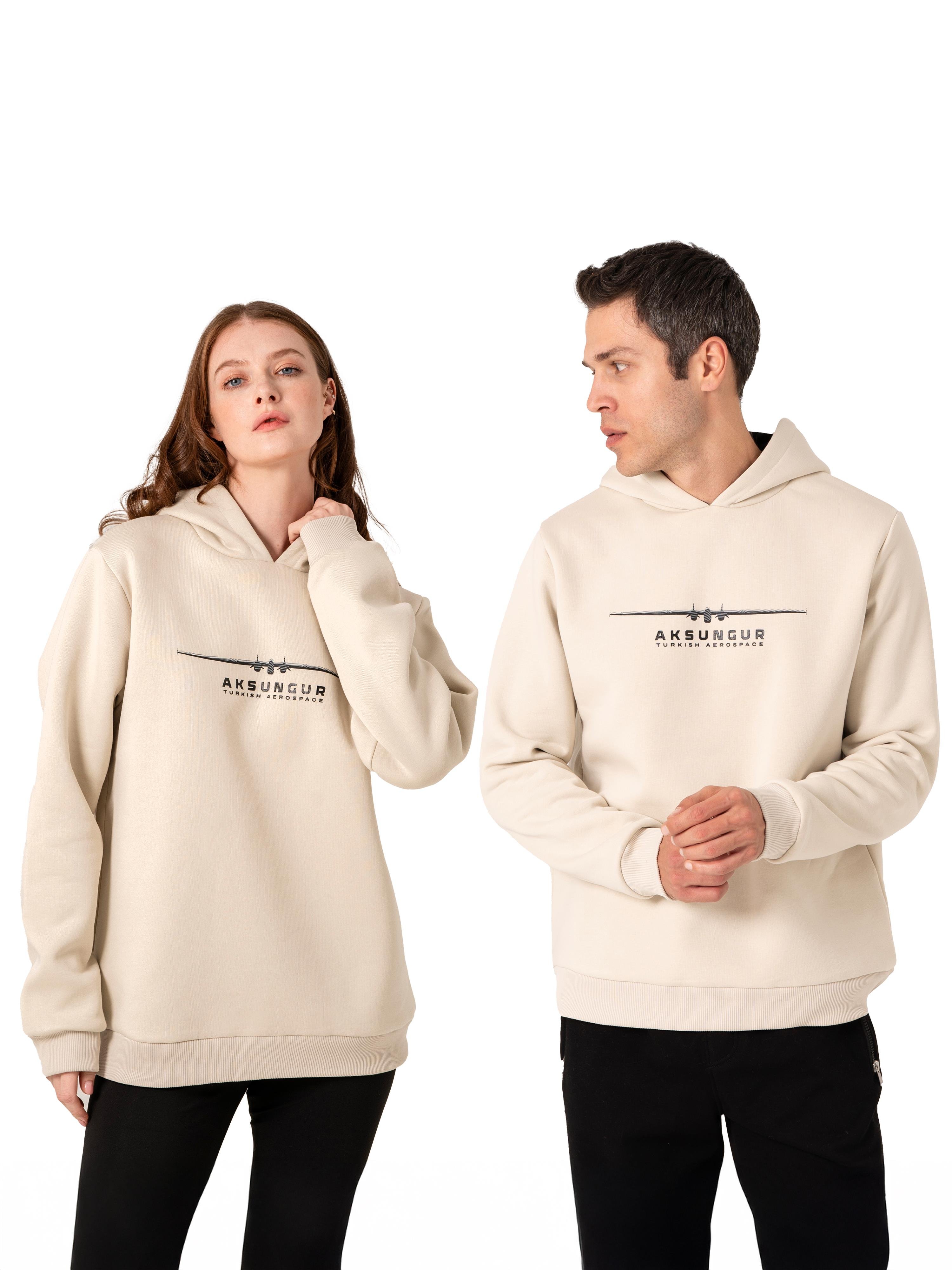 AKSUNGUR Tavizsiz Kapüşonlu Sweatshirt