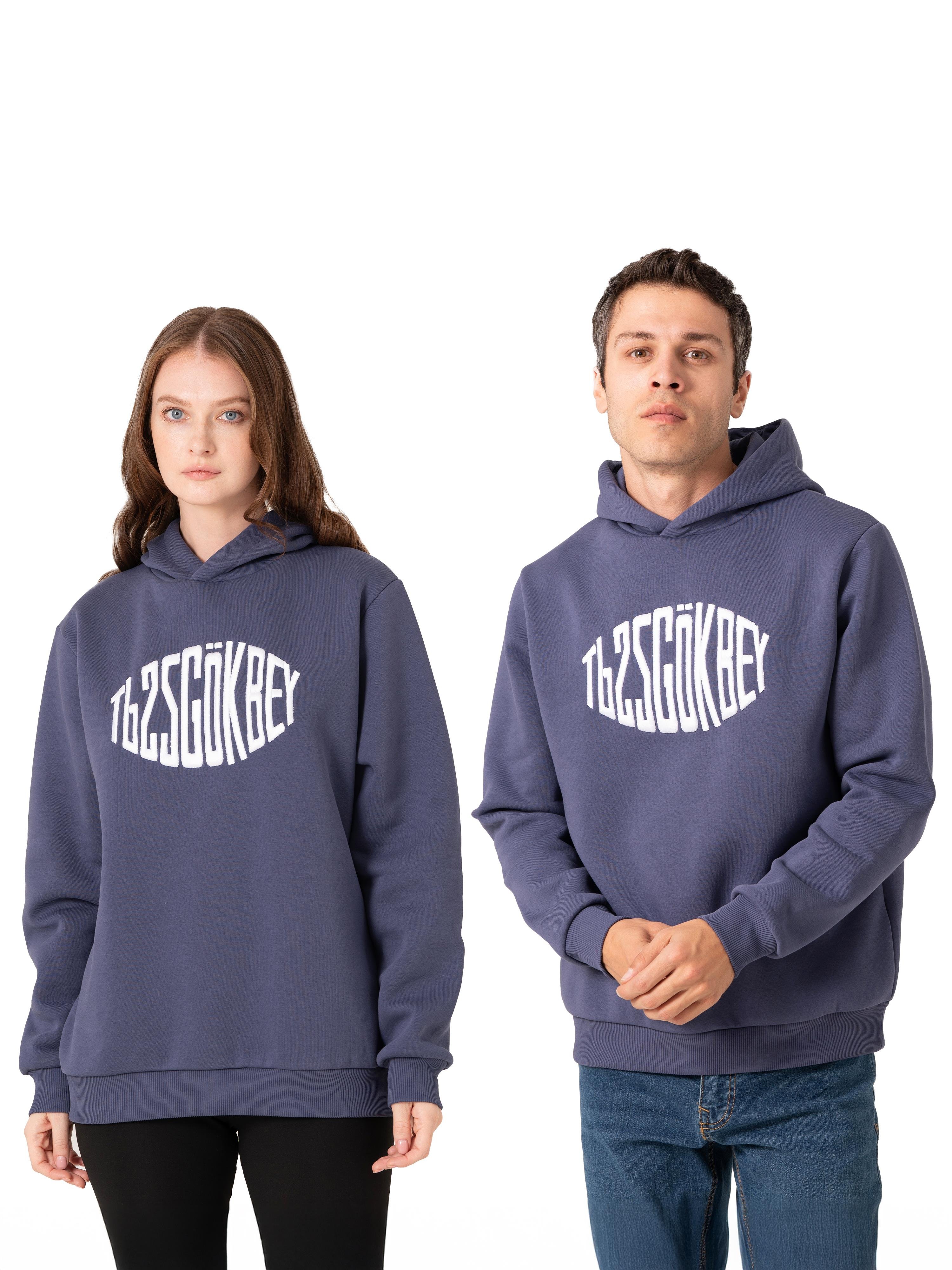 GÖKBEY Kuş Gözü Kapüşonlu Sweatshirt