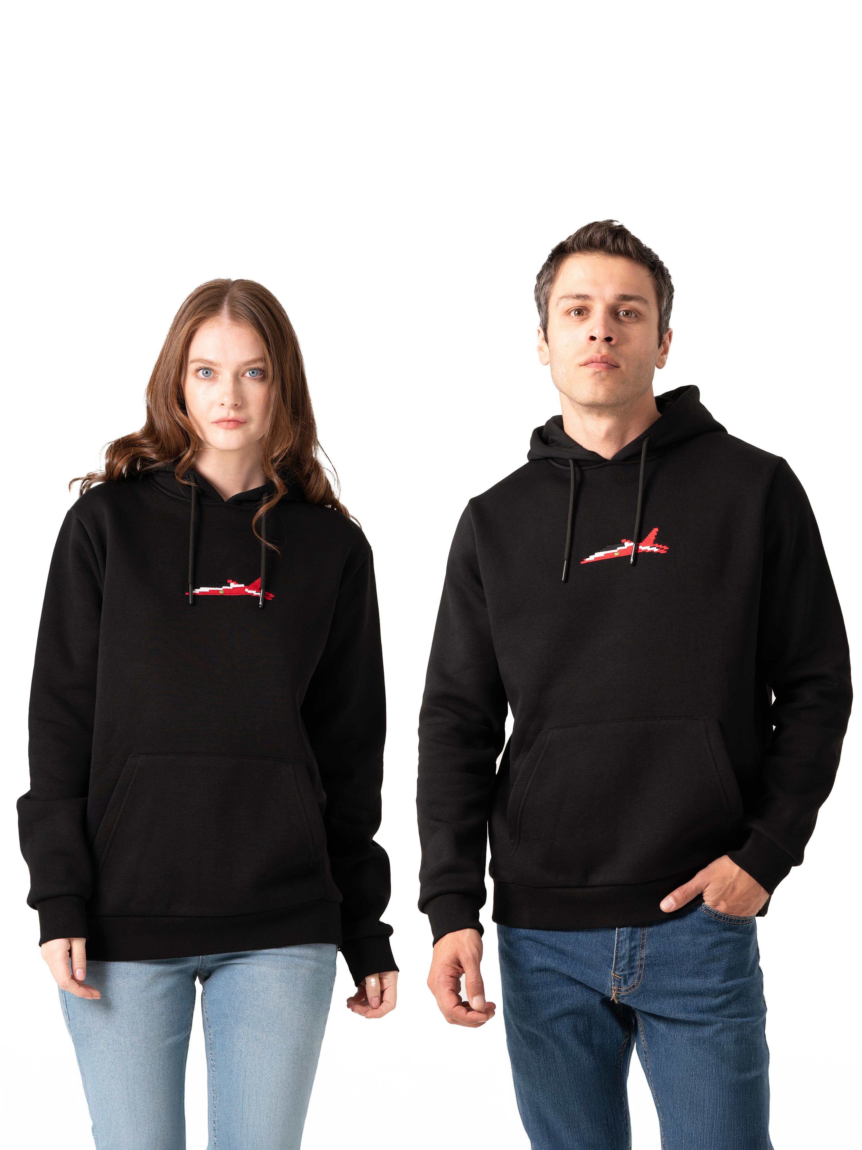 HÜRJET 8-Bit Kapüşonlu Sweatshirt