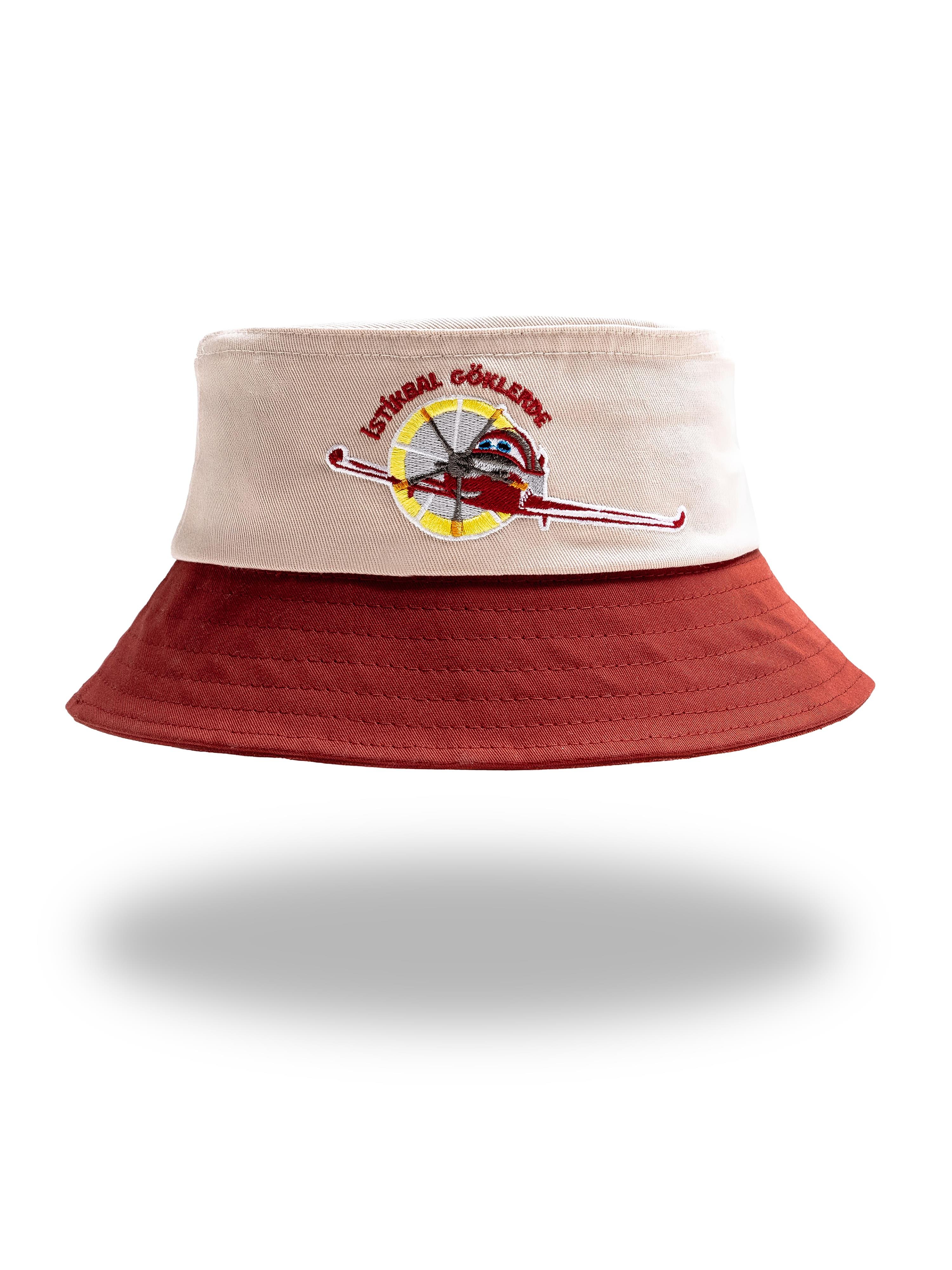 HÜRKUŞ Çocuk Nakışlı %100 Pamuk Bucket Şapka