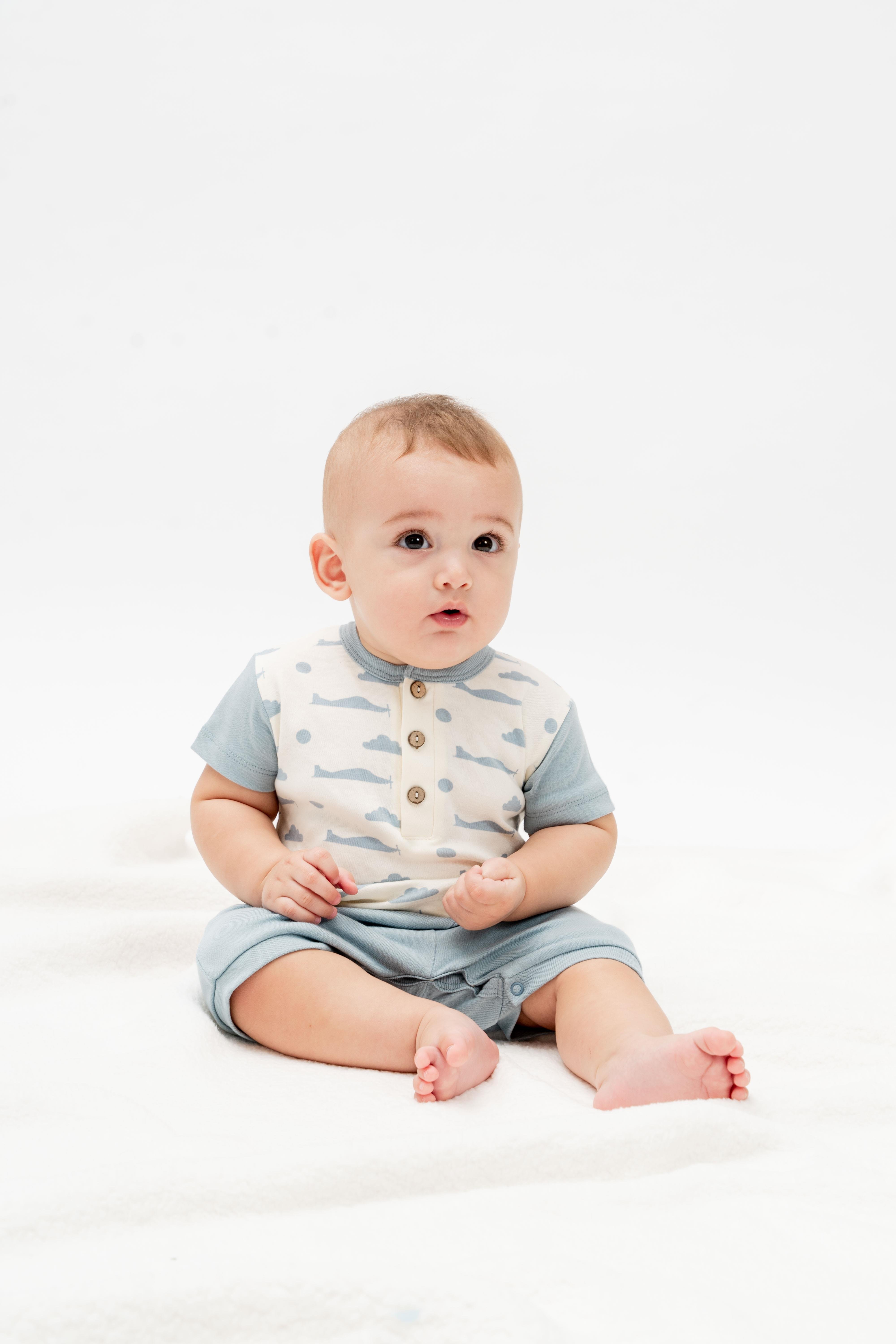 HÜRKUŞ İlk Uçuş %100 Organik Pamuk Bebek Barbatöz