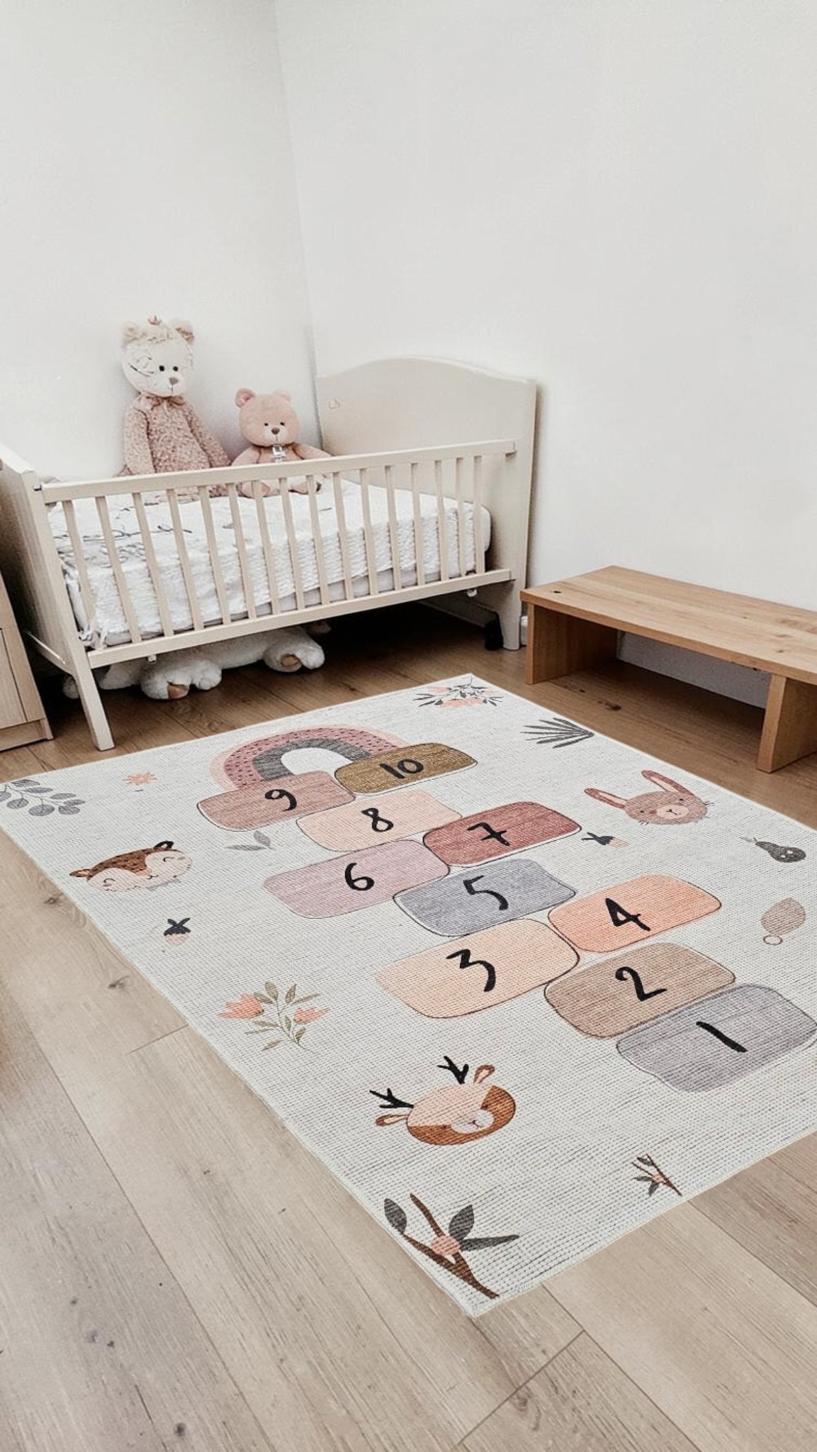 Alpin Home New Age Cocuk Halısı  Renkli Yıkanabilir Dokuma Taban Kaymaz Salon Mutfak Balkon Kilimi