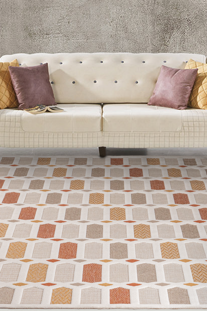 Alpina Home Dolce Sisal Krem Yumuşak Doku Salon Oturma Odası Mutfak Çocuk Odası Halısı