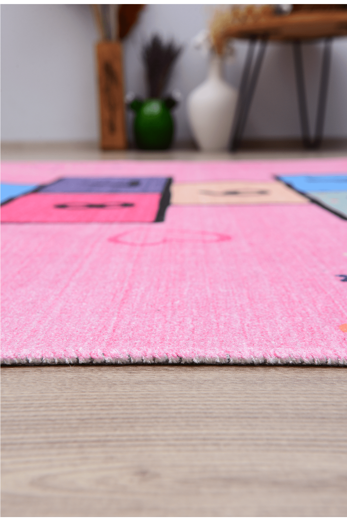 Alpina Home Lavin Yıkanabilir Dokuma Taban Seksek Desenli Çocuk Odası Kilimi