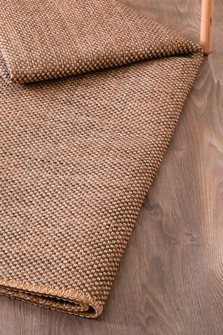 Alpina Home Stella Antrasit Jüt Hasır Model Tek Renk Dokuma Yıkanabilir Katlanabilir Toz Vermez Kilim