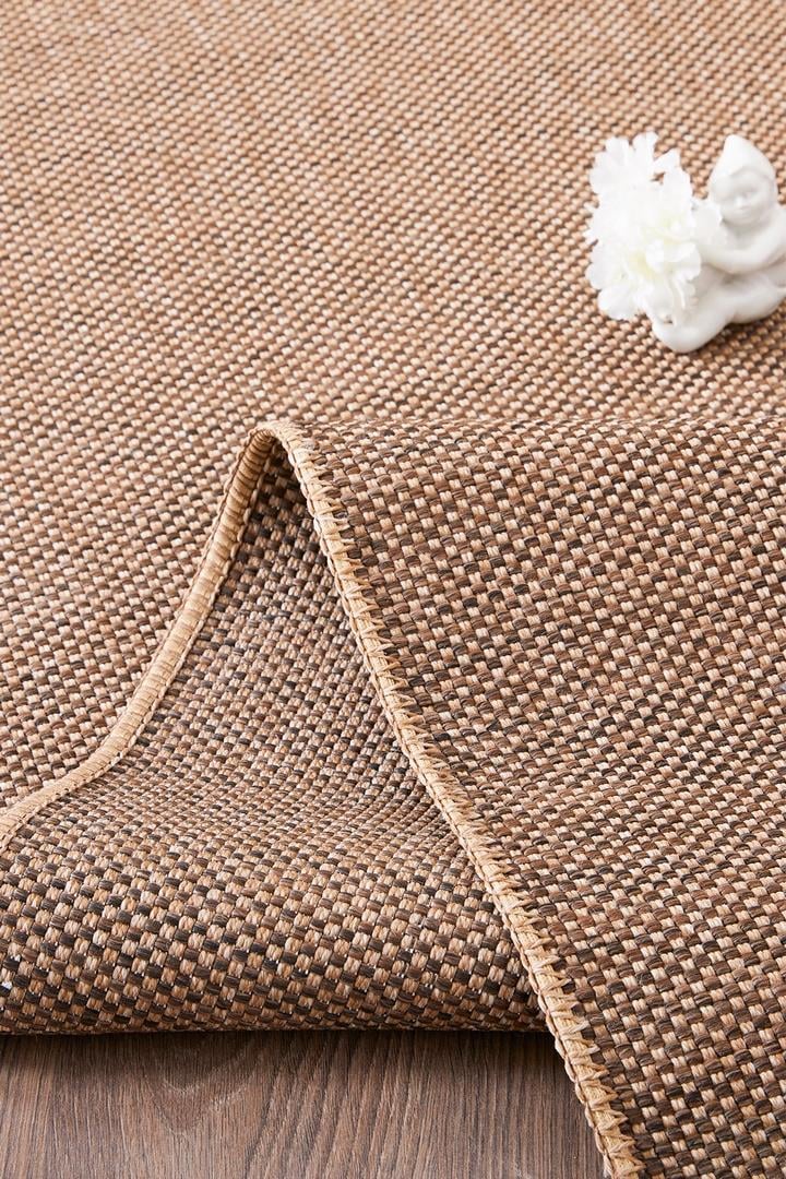 Alpina Home Stella Antrasit Jüt Hasır Model Tek Renk Dokuma Yıkanabilir Katlanabilir Toz Vermez Kilim