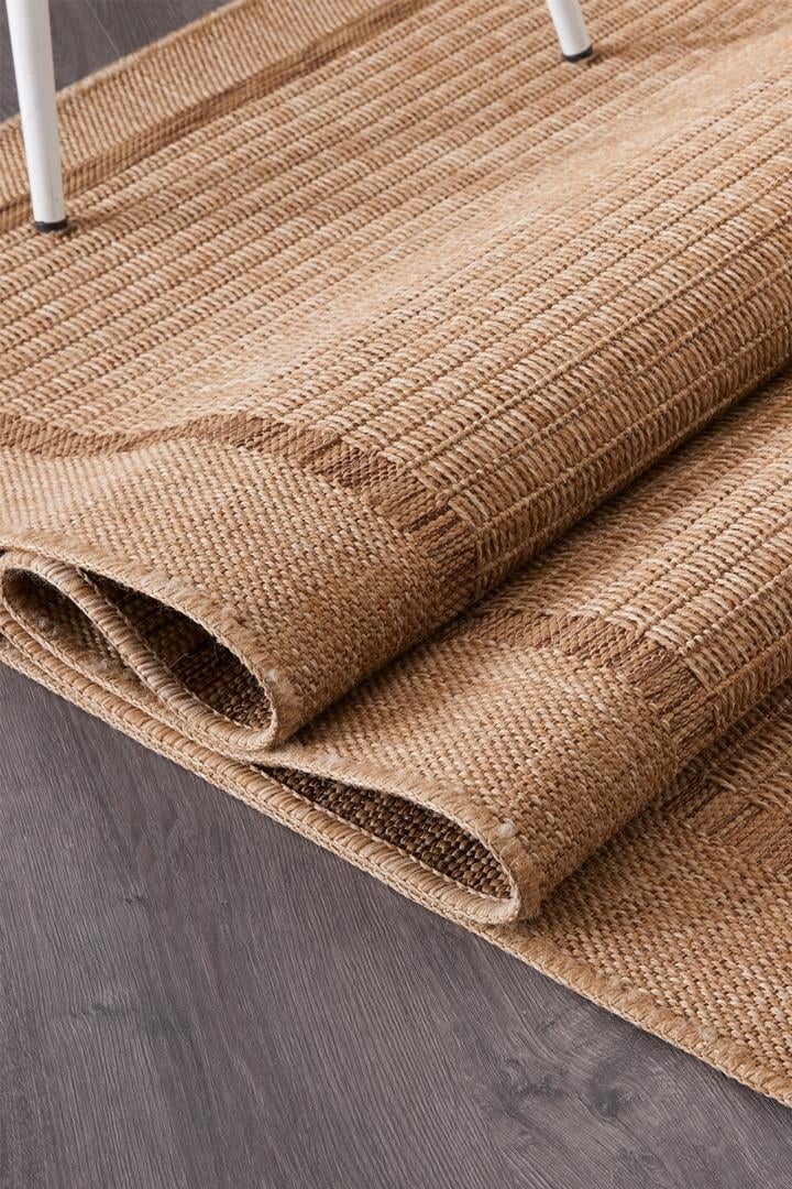 Alpina Home Stella Jut Hasır Model Tek Renk Dokuma Yıkanabilir Katlanabilir Toz Vermez Kilim
